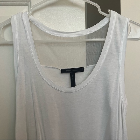 Bcbg MaxAzria White Mesh Top- Size XS; Excellent Condition - Picture 3 of 9